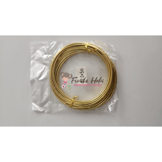 Tricotin/Amigurumi Teli-2 mm Gold